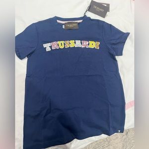 Trussardi juniors multicolor signature print T shirt